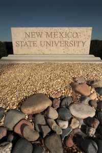 Picture of NMSU stone sign